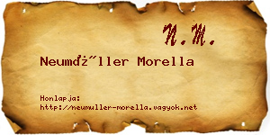 Neumüller Morella névjegykártya